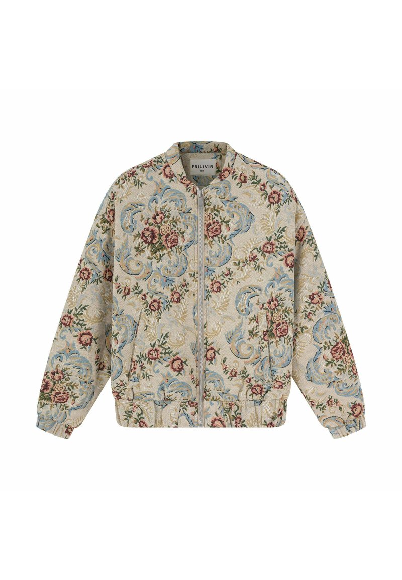 FRILIVIN EFFET FLEURIE - Blouson Bomber - blanc