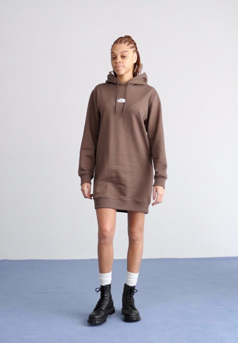 The North Face ZUMU HOODED DRESS - Day dress - smokey brown