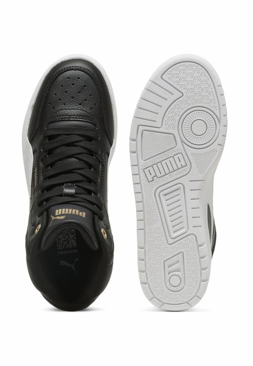 PUMA SHUFFLE DOWNTOWN UNISEX - Zapatillas altas - black- white- gold — foto 3