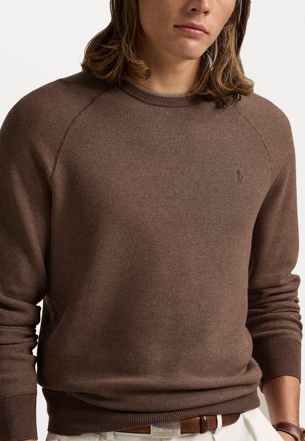 TEXTURED COTTON CREWNECK SWEATER - Jumper2