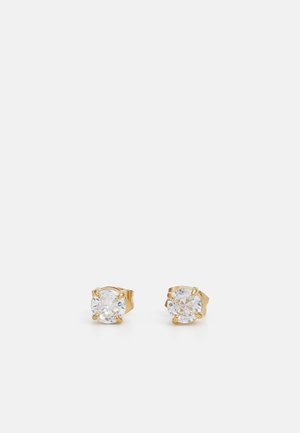 Citerna Orecchini Da Donna In Oro 9K Con Zirconia Cubica – Bianchi, Eleganti, In Confezione Regalo