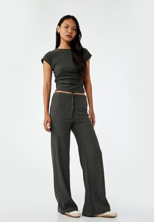WIDE - Broek - anthracite