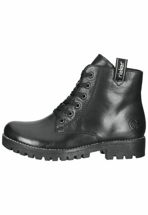 Šněrovací kotníkové boty - black