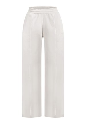 Lysegrå sweatpants med en afslappet pasform, elastisk talje og sidelister. Fremstillet af blødt stof, velegnet til afslappet brug.