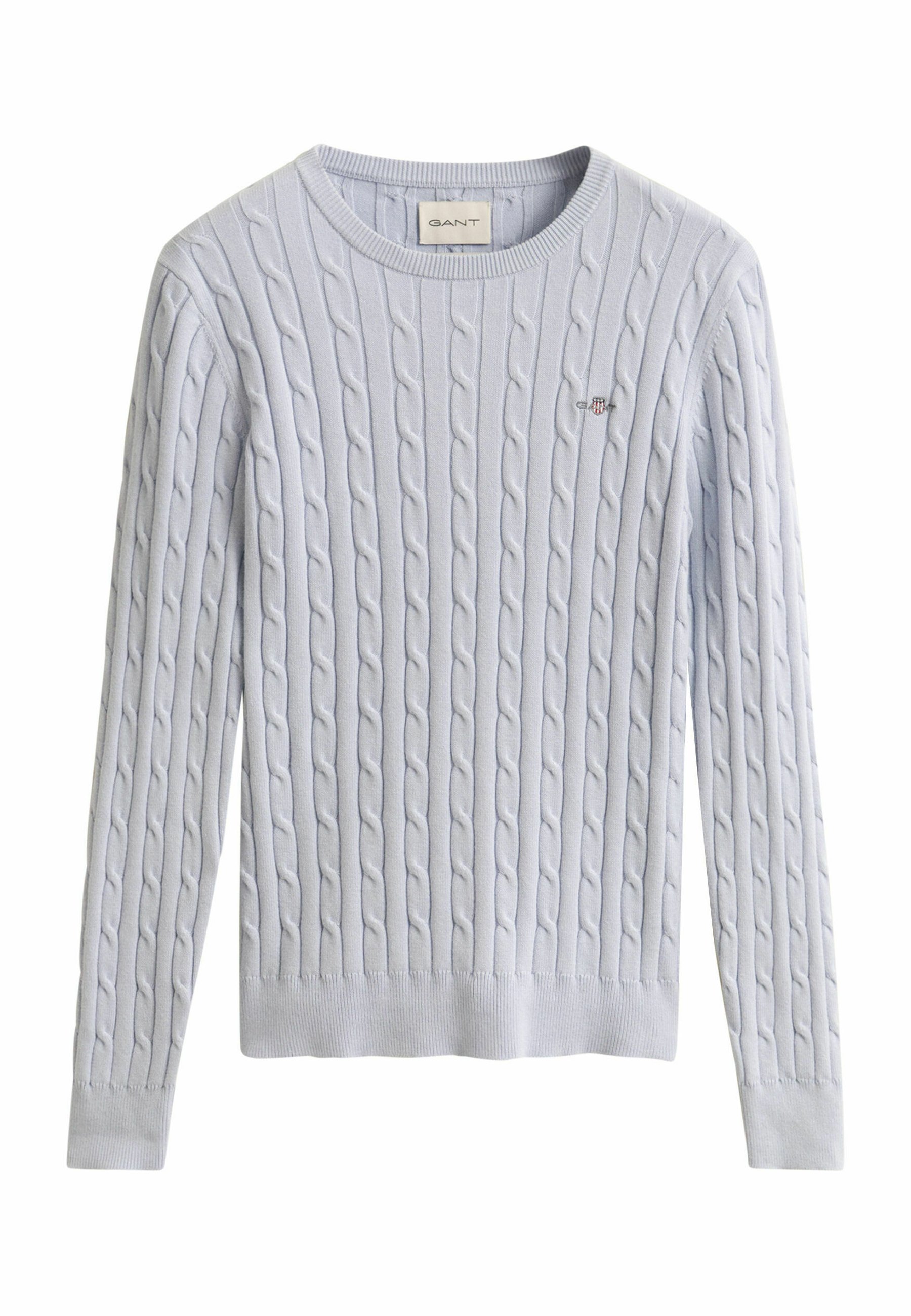 GANT STRETCH CABLE - Svetr - light blue