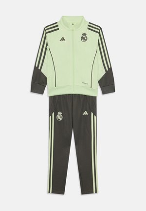 REAL MADRID TRACKSUIT UNISEX - Survêtement - almost lime/utility grey