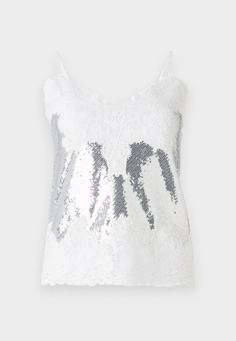 The Kooples Top zilverkleurig The Kooples Top zilverkleurig