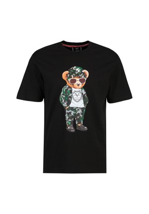 T-Shirt print - black military green
