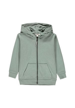 Sweater met rits - mottled light green