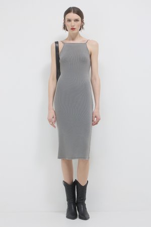 Calliope EFFETTO SLAVATO - Robe pull - grigio medio