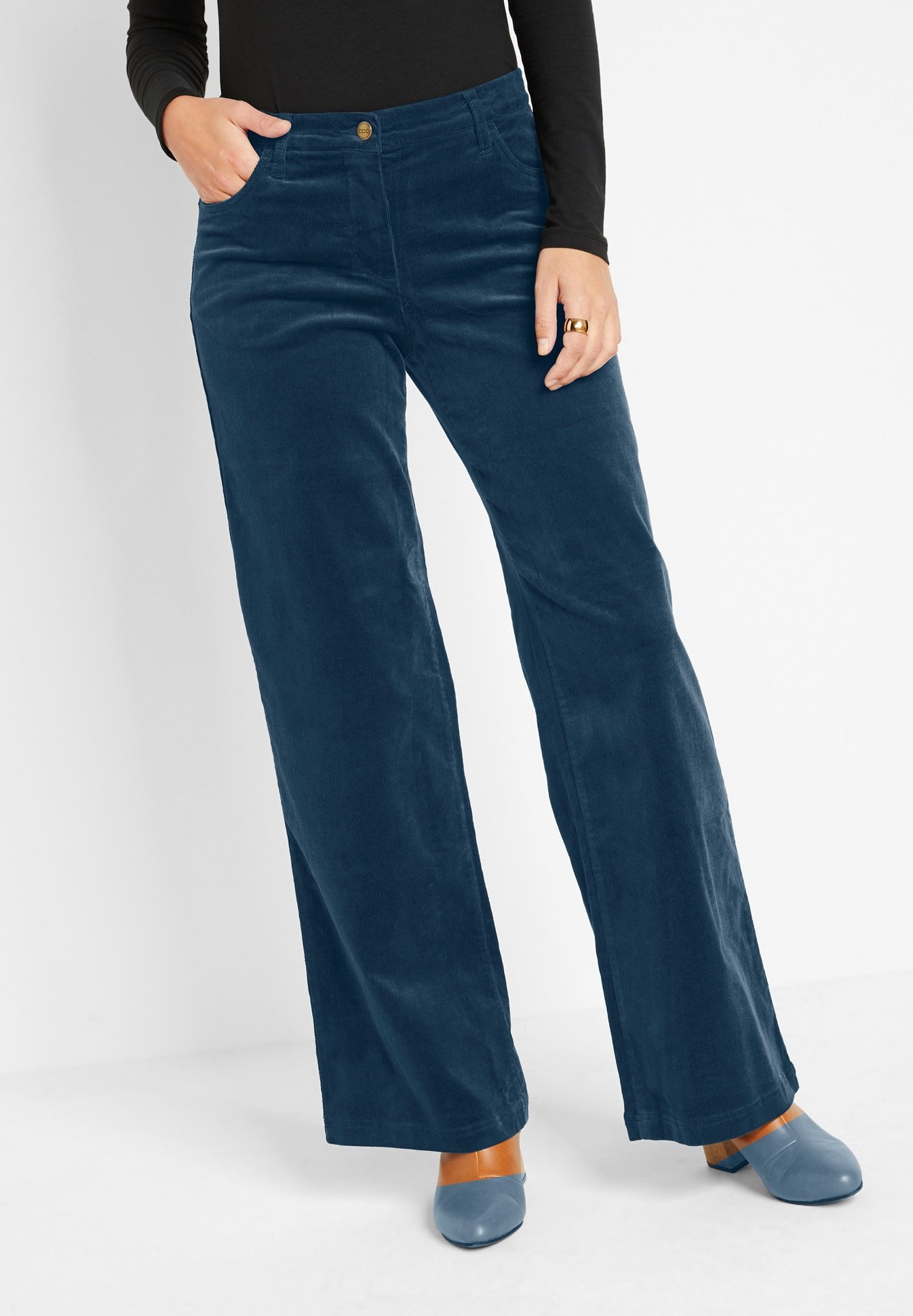 bonprix Pantaloni - blau/blu scuro - Zalando