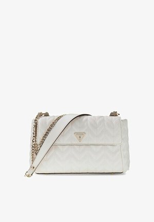 Guess, STACEY CONVERTIBLE XBODY FLAP - Sac bandoulière - cream white
