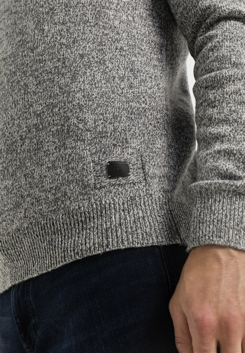CAMEL ACTIVE Maglione da uomo con scollo a V XL in cotone grigio