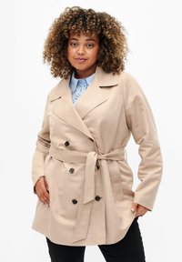 Zizzi MIT GÜRTEL - Trenčkot - beige