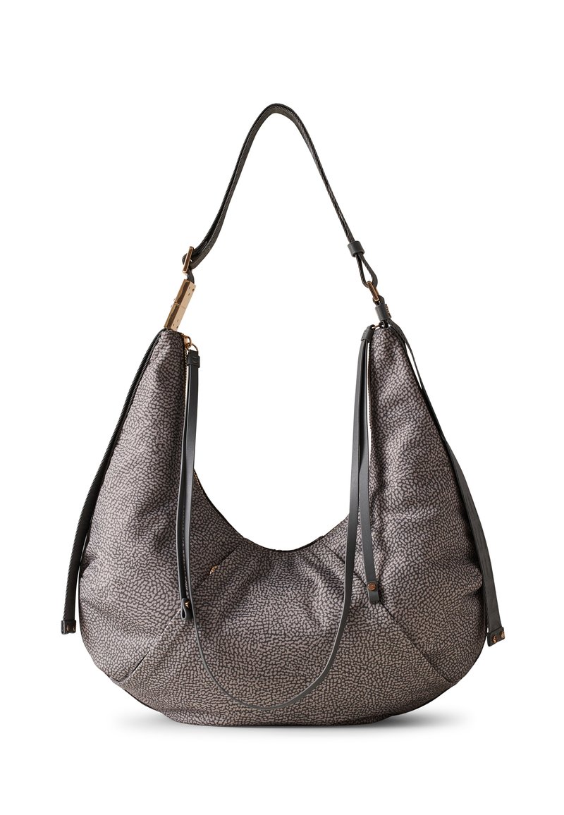 Borbonese FOLD HOBO MEDIUM - Handbag - clay grey