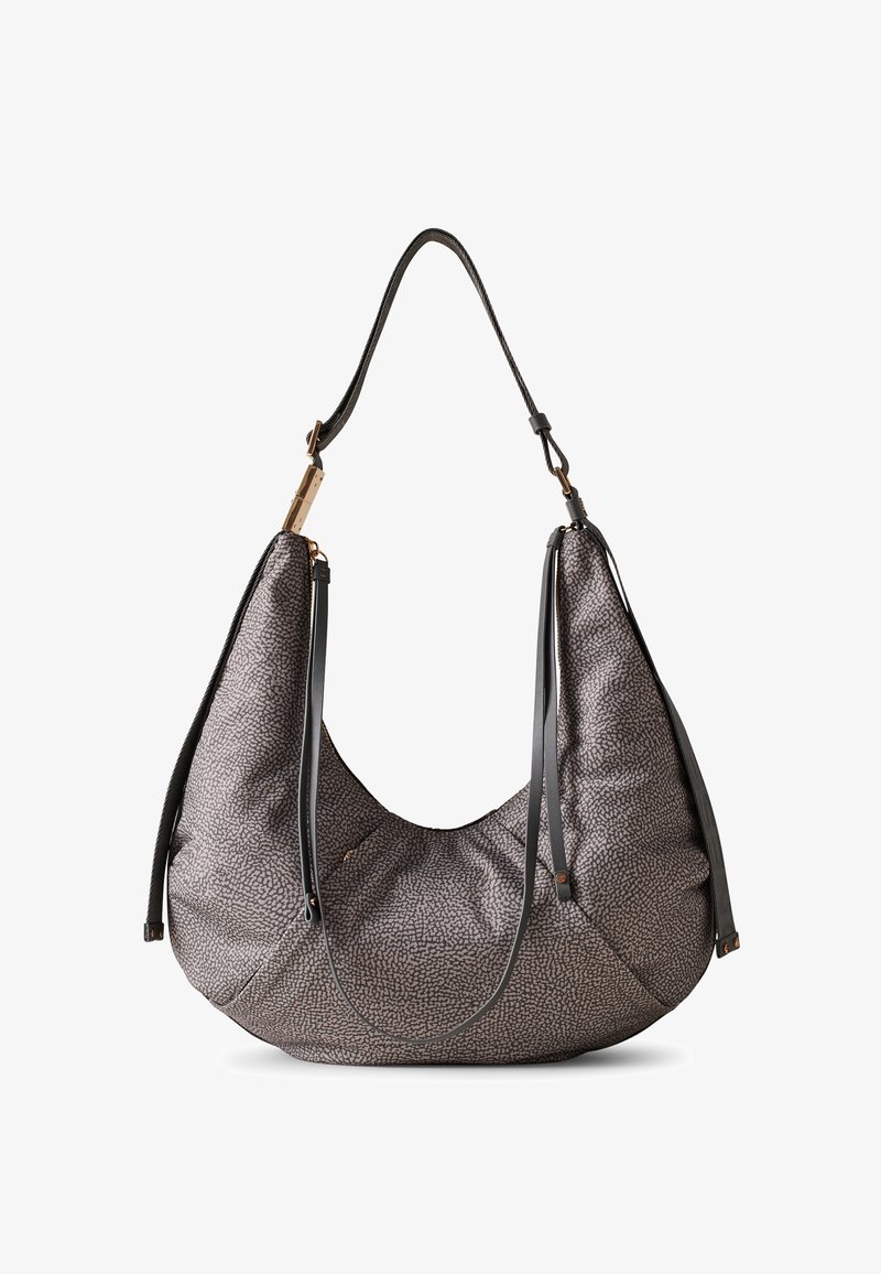 Borbonese FOLD HOBO MEDIUM - Handbag - clay grey
