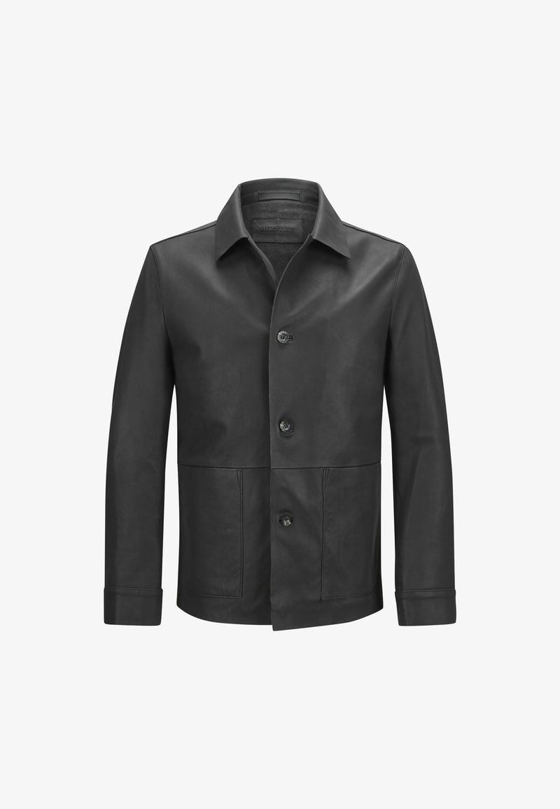 Milestone MSMASSIMO - Lederjacke - schwarz