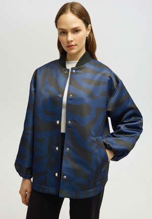 PATTERNED  - Giubbotto Bomber - navy blue