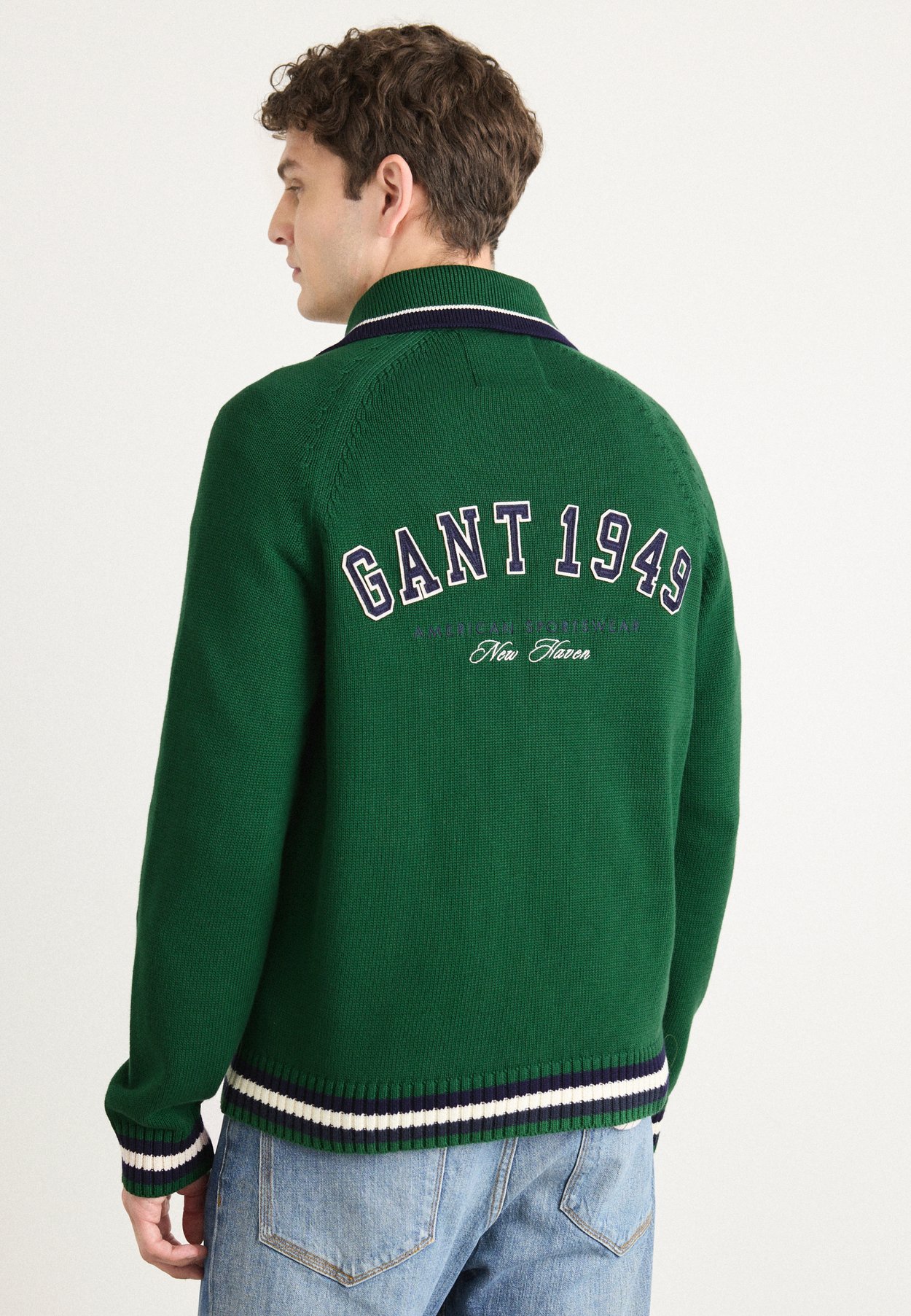GRAPHIC ZIPPED CARDIGAN