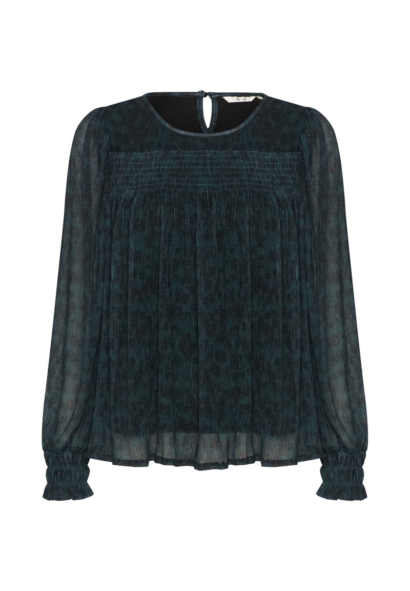 Cream Blouse donkergroen