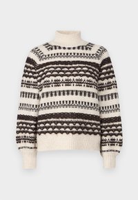 VMHENYA  - Strickpullover - birc/chocolate torte