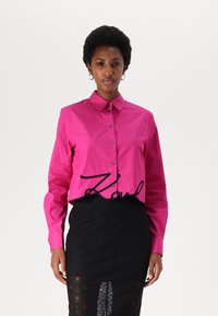 KARL LAGERFELD Užsagstoma palaidinė - very berry