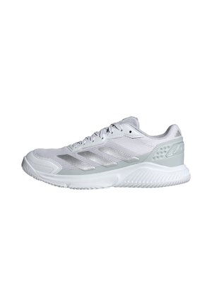 adidas Performance COURTQUICK PADEL - Chaussures de padel - cloud white   silver metallic   cloud white