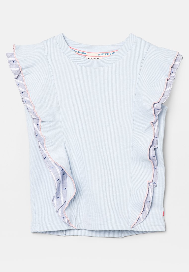 Scotch & Soda T-shirt print lichtblauw Scotch & Soda T-shirt print lichtblauw