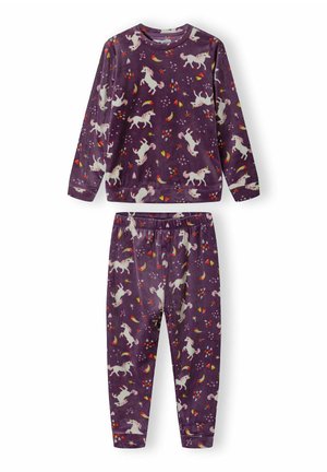 VELOUR LONG SLEEVE SET - Pyžamový vrchný diel - purple