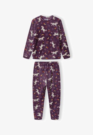 VELOUR LONG SLEEVE SET - Set lenjerie de noapte - purple