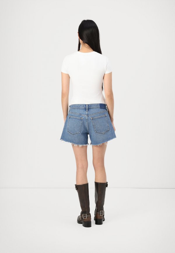 Mid Rise A-Line Short - Denim shorts - medium fray2