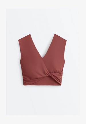 OYSHO CROSSOVER COMFORTLUX - Felső - brown