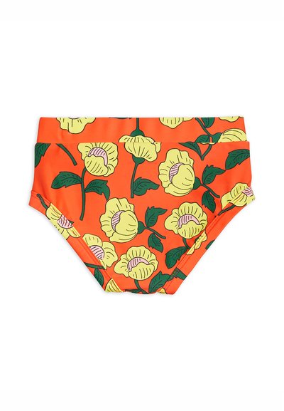 Mini Rodini FLOWERS HIGH WAISTED SWIM PANTS - Bikiniunderdel - orange