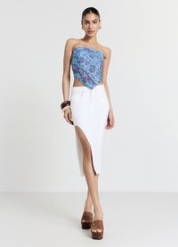Calliope SPACCO - Jupe en jean - bianco