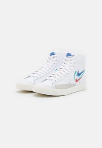 nike blazer mid 77 white green noise game royal