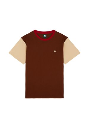 Trendsplant, COLOR BLOCK - T-shirt con stampa - brown