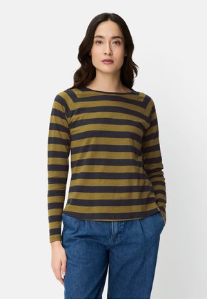 GESTREIFTES MIT RAGLANÄRMELN - Langærmet T-shirt - capulet olive