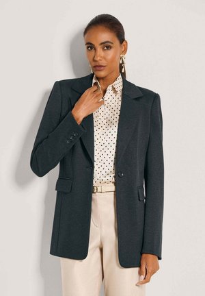 Halflange jas - navy   melange