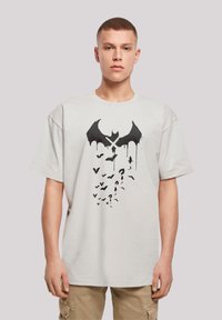 F4NT4STIC DC COMICS BATMAN ARKHAM BATS X DRIP - T-shirt print - lightasphalt