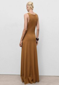 Mango Vestido largo - brown
