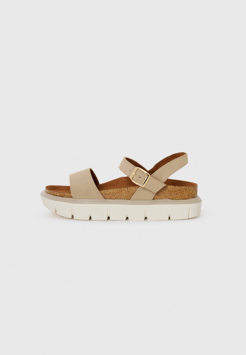 Anna Field Wide Fit - Sandalen met plateauzool - beige, Vergroten