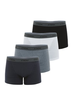 Athena LOT DE 4 PACK - Boxers - anthracite/gris/noir/blanc