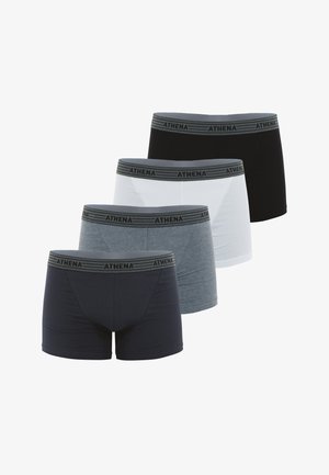 Athena LOT DE 4 PACK - Boxers - anthracite/gris/noir/blanc