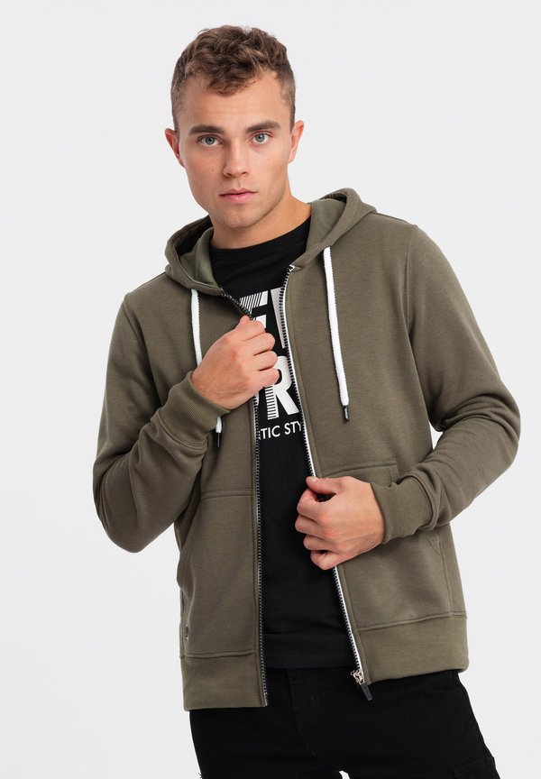 Sweatjacke - dark olive