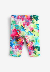 Next CROPPED STANDARD - Leggings - Byxor - black  pink  blue floral splat print