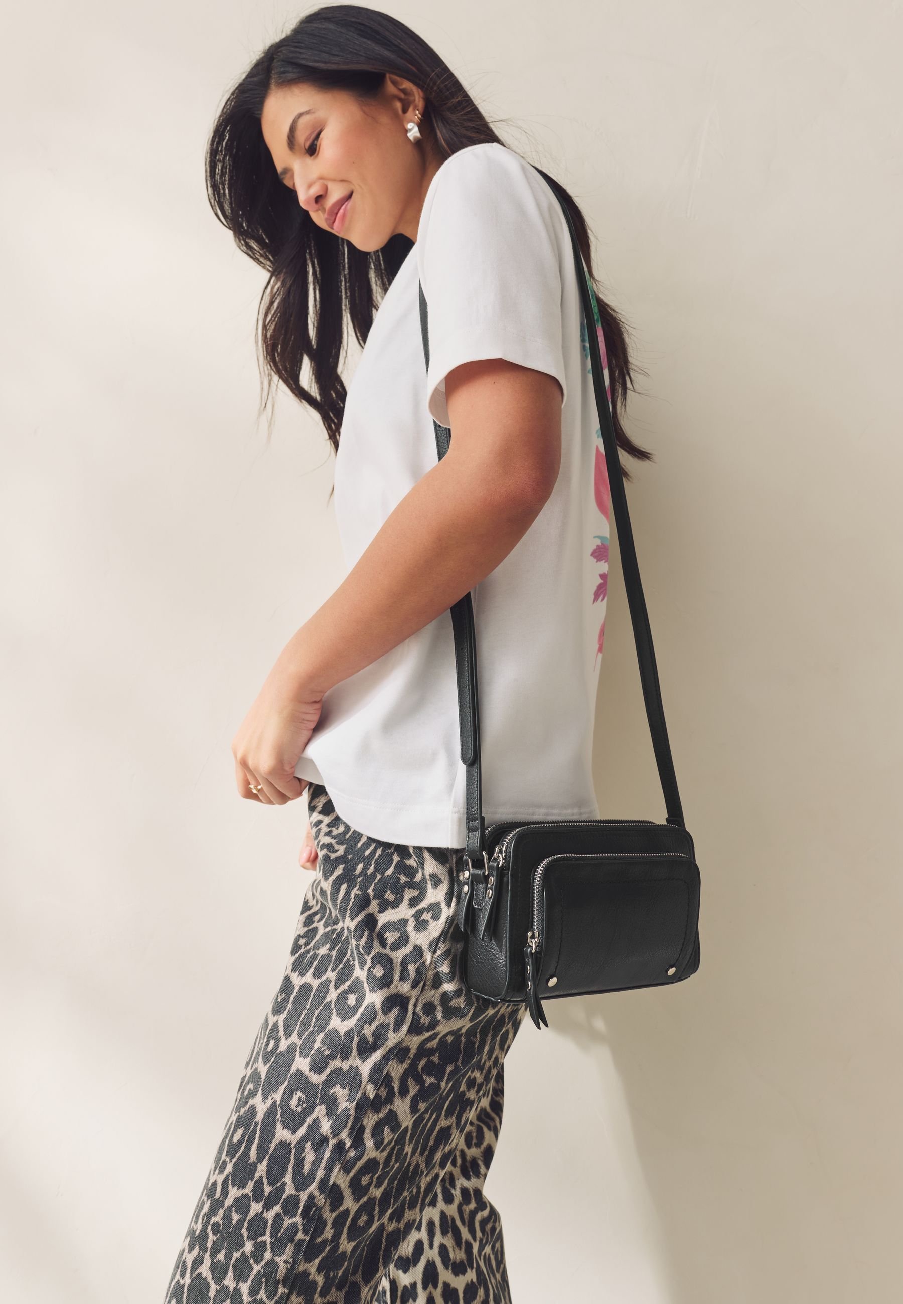 Next UTILITY CROSS-BODY BAG . - Geantă crossbody - black/negru