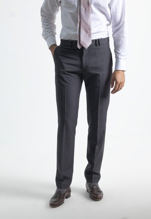 NON IRON - Pantalones - gris marengo