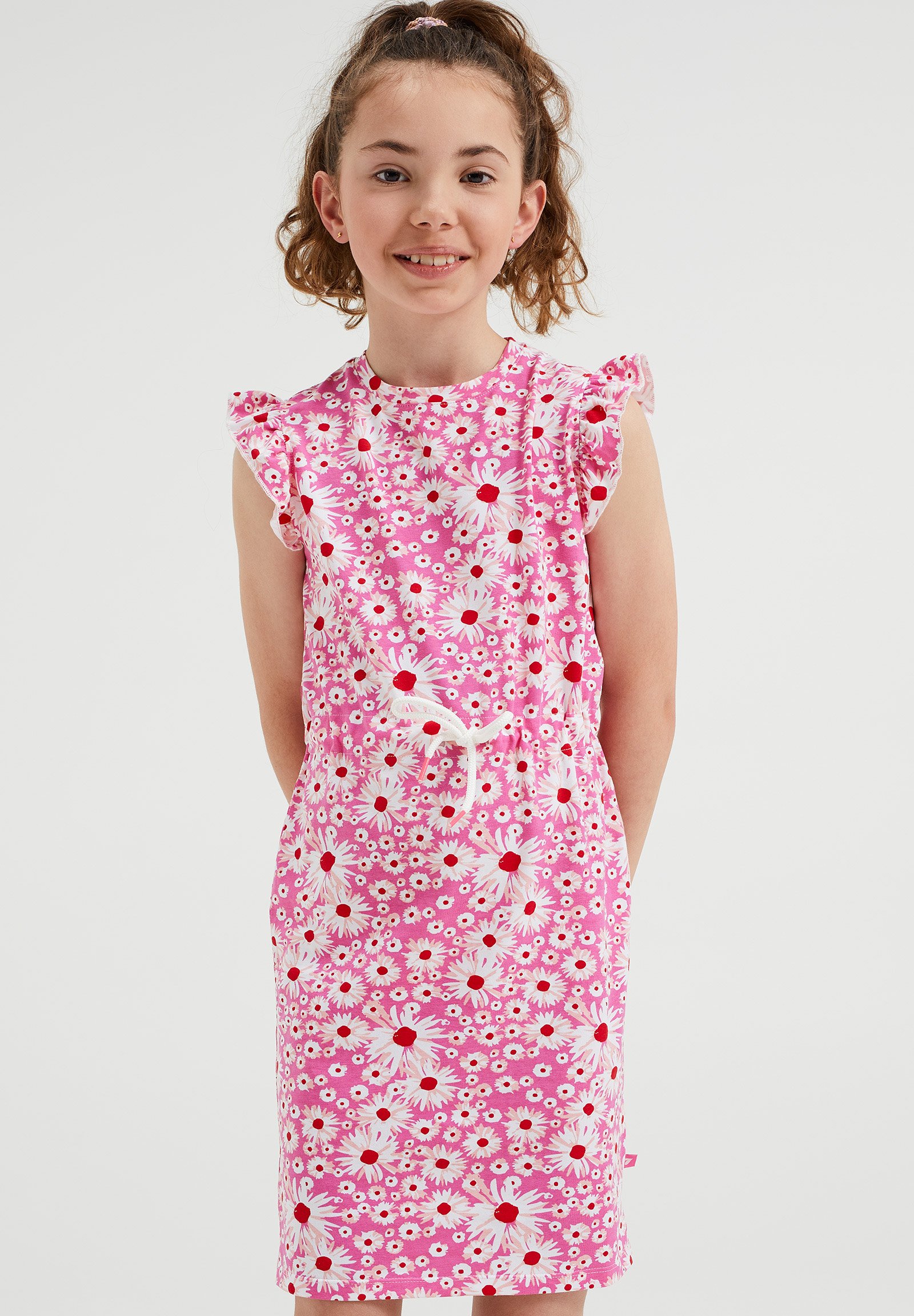 WE Fashion AZY RUFFLE - Jurk - pink/donkerroze - Zalando.nl