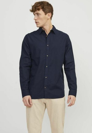 JJESUMMER LINEN MIX SHIRT - Overhemd - navy blazer