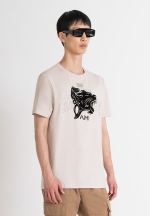 REGULAR FIT - Majica kratkih rukava s printom - paper